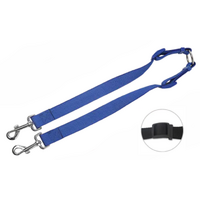 Nobleza rozdvojka na vodítko nastaviteľná 2 x 30 - 44,5 cm modrá